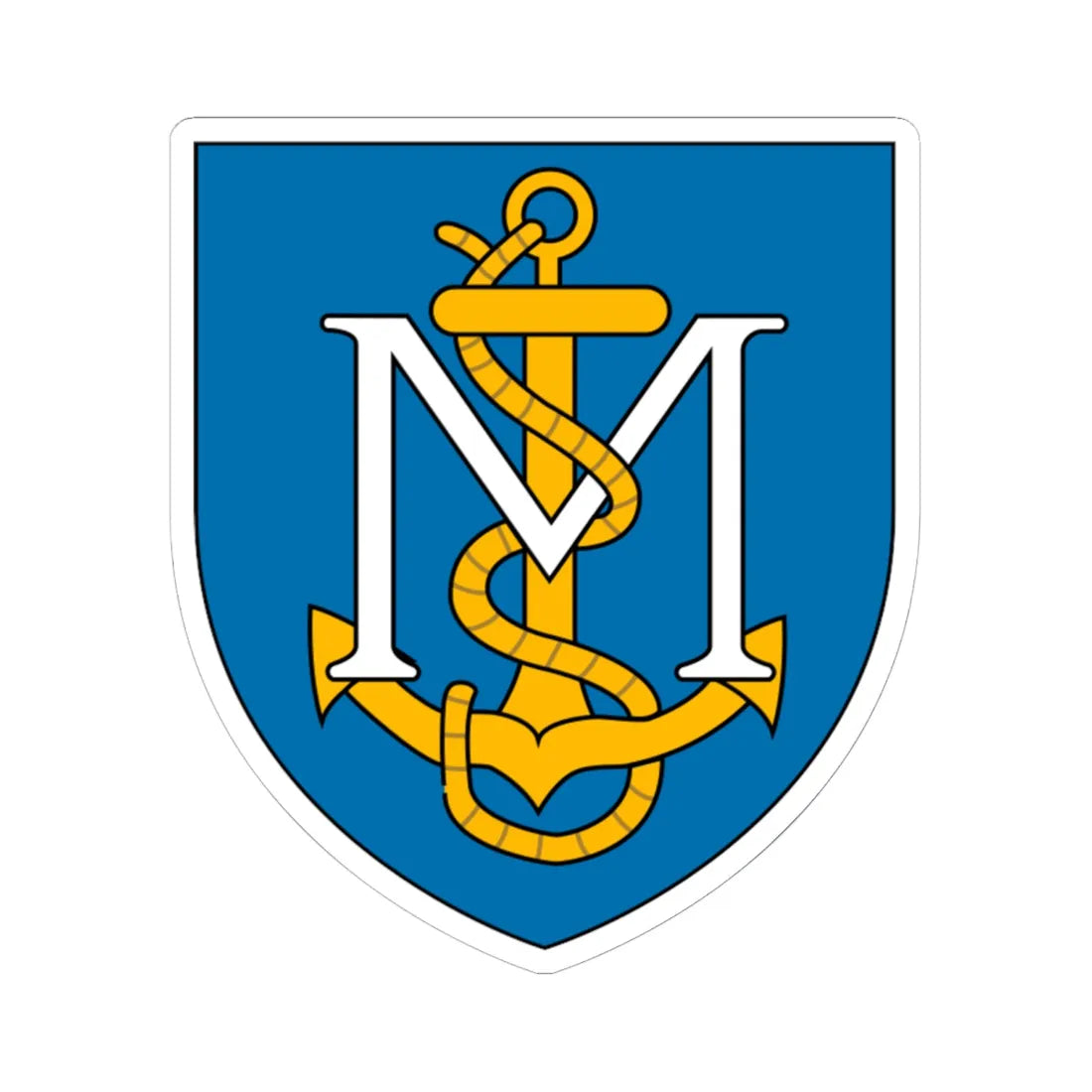 Mostaganem Coat of Arms French Algeria (Algeria) (Coat of Arms) STICKER Vinyl Kiss-Cut Decal 6 Inch White - The Sticker Space