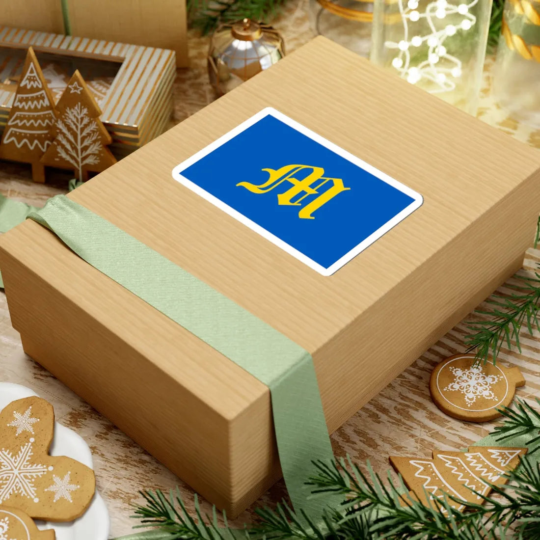 Mostyska Raion flag (Ukraine) STICKER Vinyl Kiss-Cut Decal - The Sticker Space