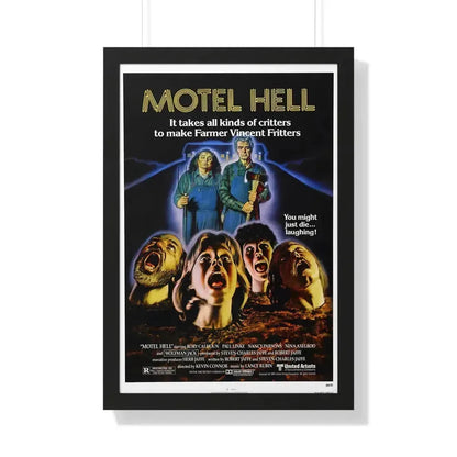 MOTEL HELL 1980 - Framed Movie Poster 20" x 30" Black - The Sticker Space