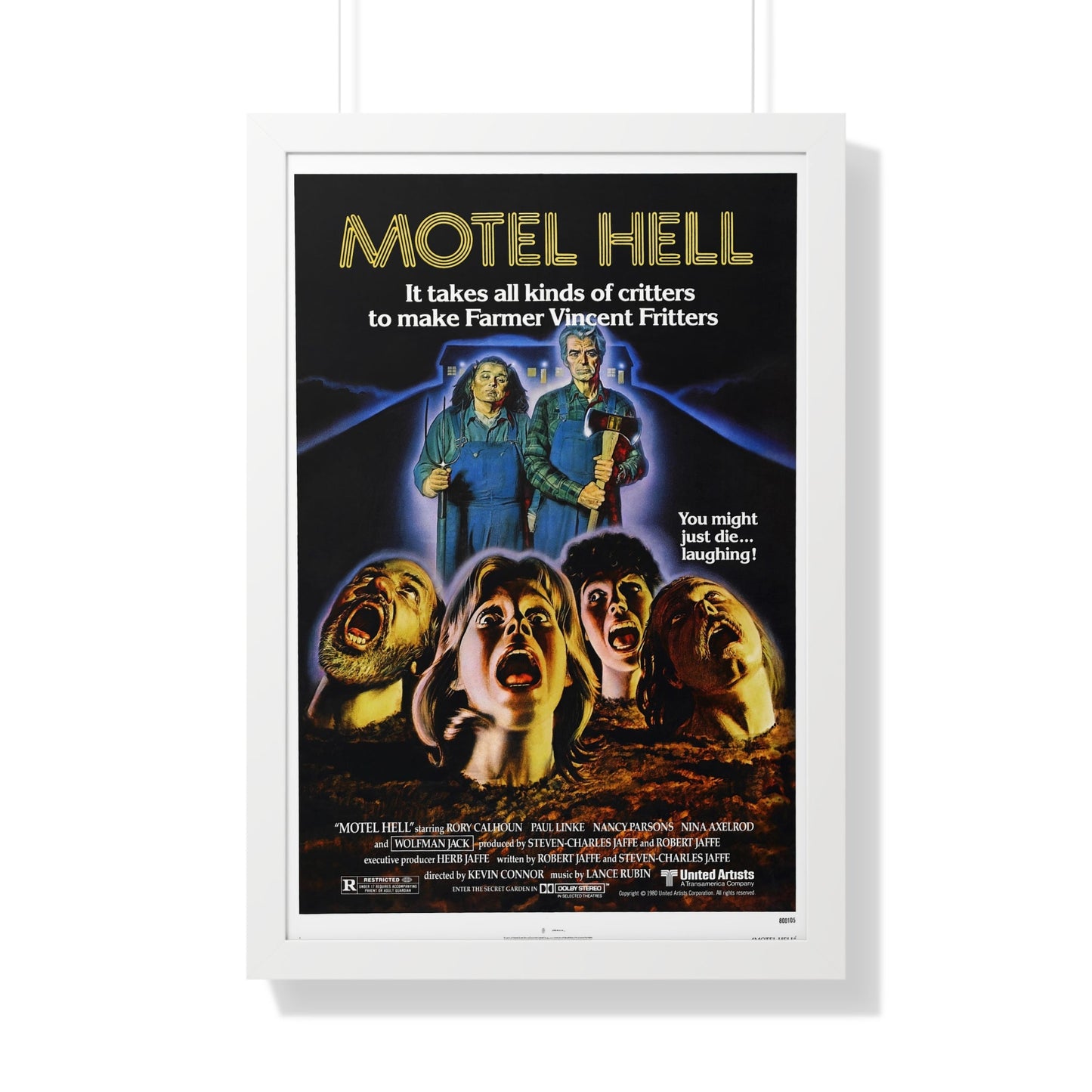 MOTEL HELL 1980 - Framed Movie Poster-20" x 30"-The Sticker Space