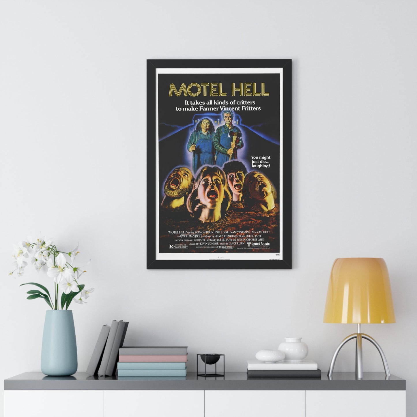 MOTEL HELL 1980 - Framed Movie Poster-The Sticker Space