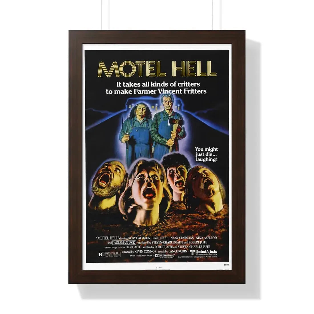 MOTEL HELL 1980 - Framed Movie Poster - The Sticker Space