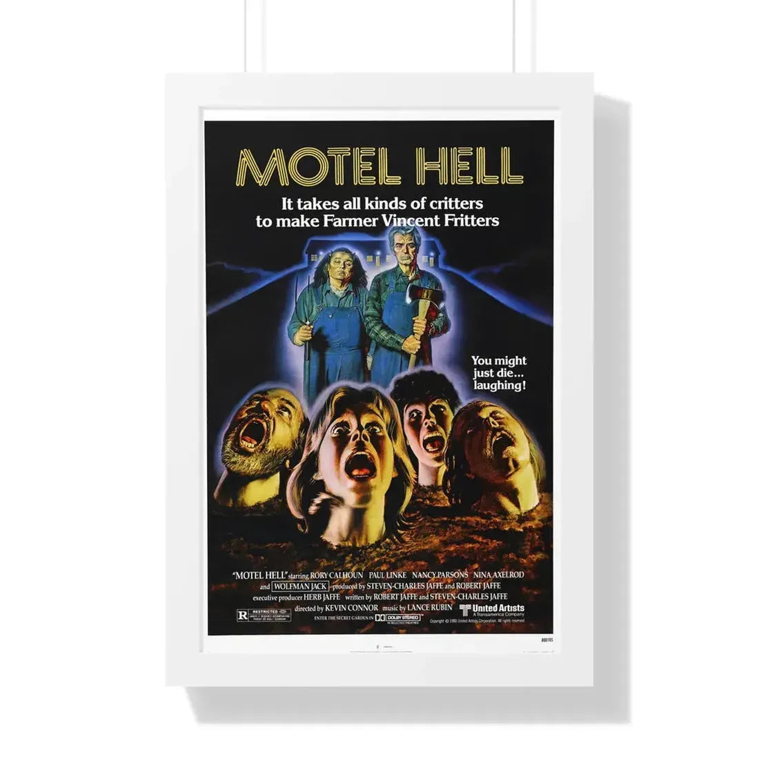 MOTEL HELL 1980 - Framed Movie Poster - The Sticker Space