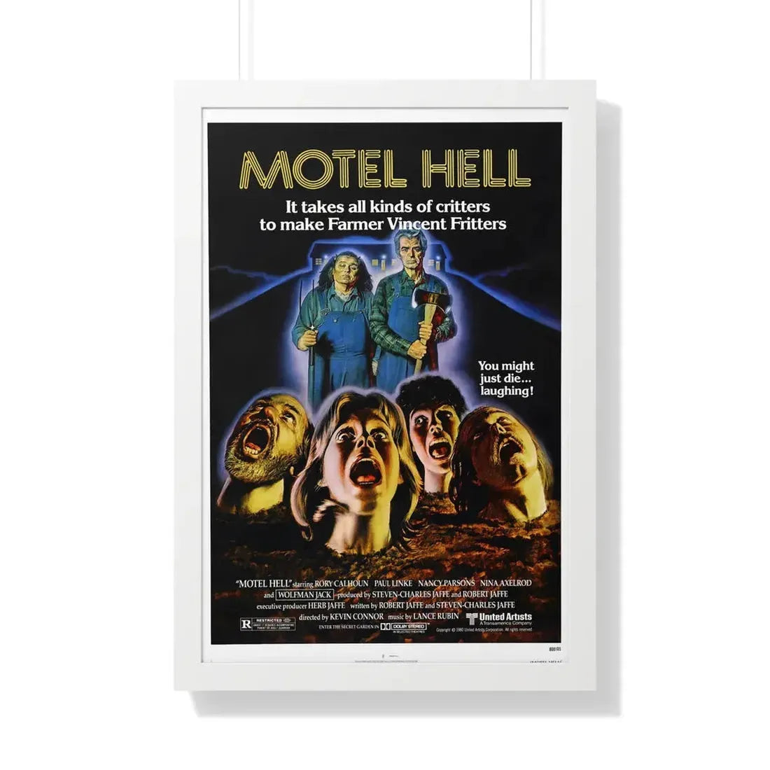 MOTEL HELL 1980 - Framed Movie Poster - The Sticker Space