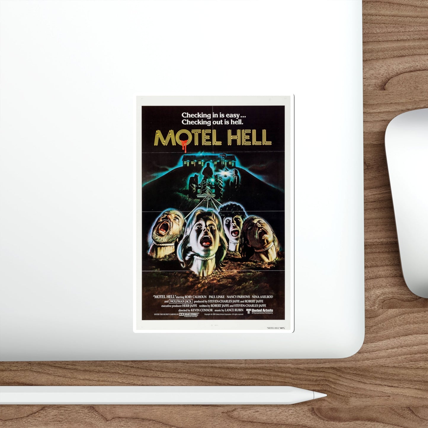 Motel Hell 1980 Movie Poster STICKER Vinyl Die-Cut Decal-The Sticker Space