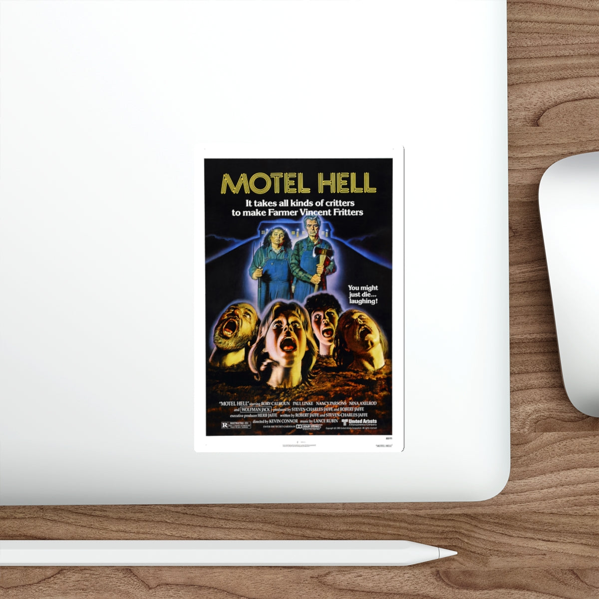 MOTEL HELL 1980 Movie Poster STICKER Vinyl Die-Cut Decal-The Sticker Space