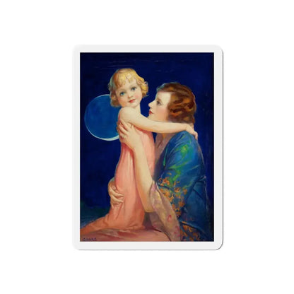 Mother and Child (1) (Magazine Illustration) Refrigerator Magnet - The Sticker Space