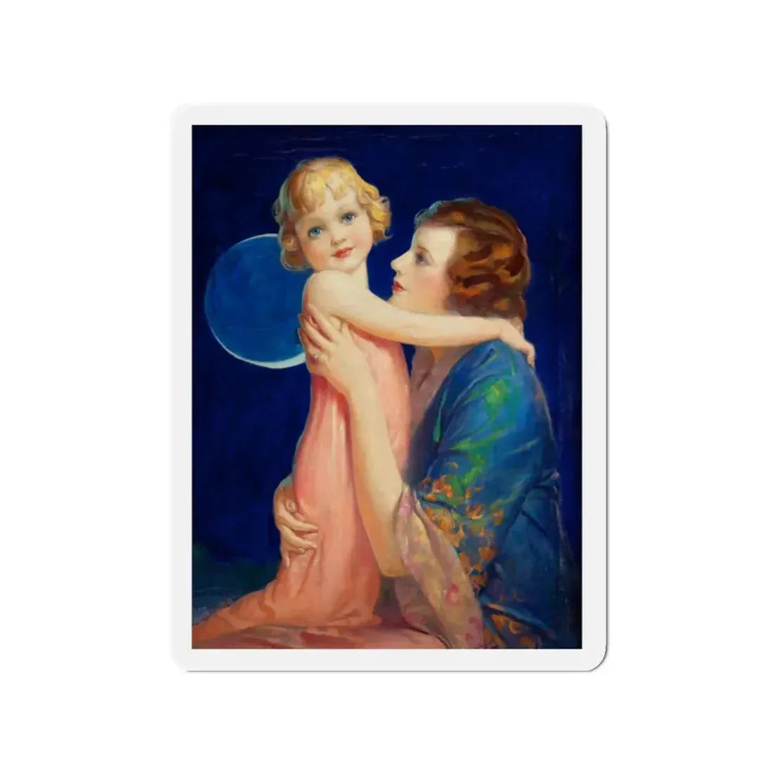 Mother and Child (1) (Magazine Illustration) Refrigerator Magnet - The Sticker Space