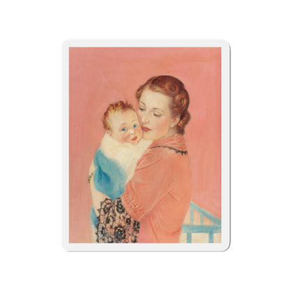 Mother and Child (2) (Magazine Illustration) Refrigerator Magnet-3" x 3"-The Sticker Space