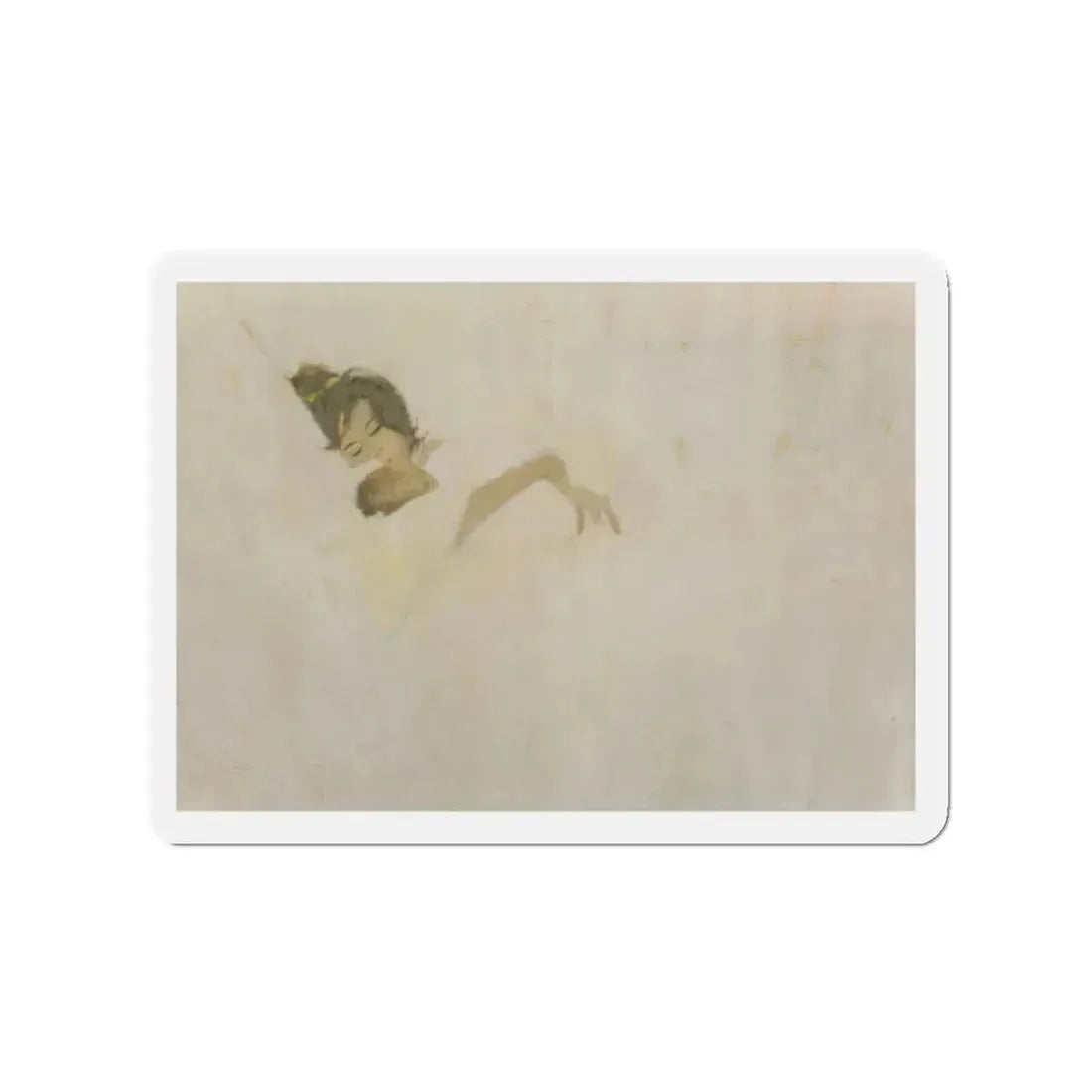 Mother and Child (Magazine Illustration) Refrigerator Magnet - The Sticker Space