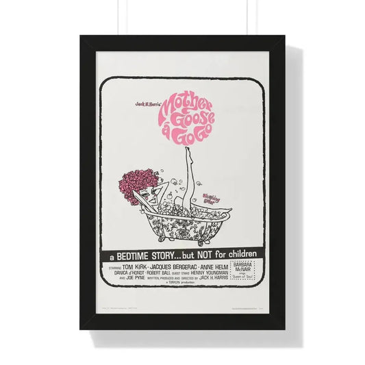 MOTHER GOOSE A GO GO 1966 - Framed Movie Poster 16″ x 24″ Black - The Sticker Space
