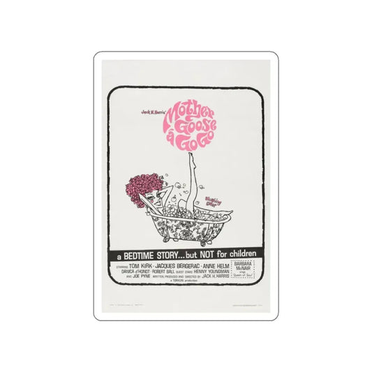 MOTHER GOOSE A GO GO 1966 Movie Poster STICKER Vinyl Die-Cut Decal 2 Inch - The Sticker Space