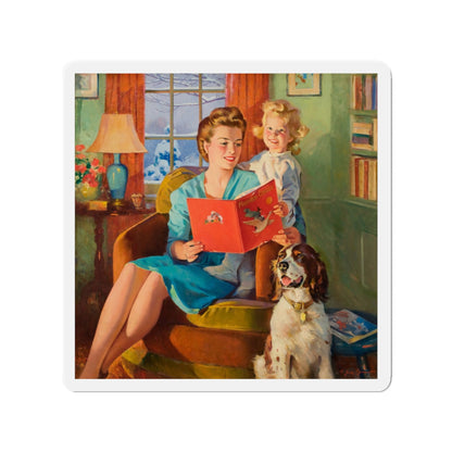 Mother Goose Stories (Magazine Illustration) Refrigerator Magnet-3" x 3"-The Sticker Space