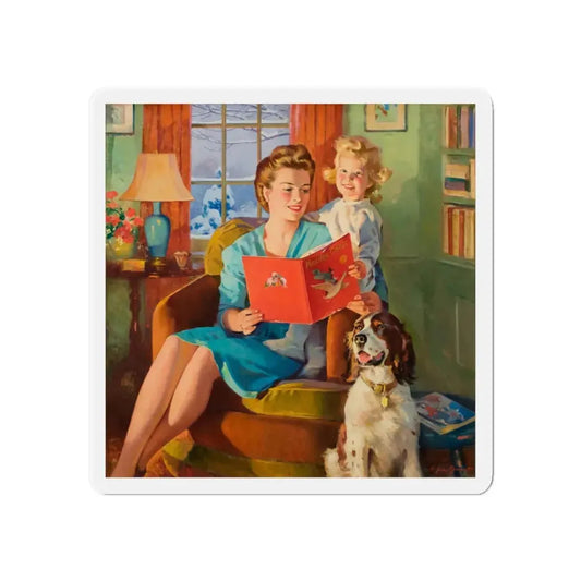 Mother Goose Stories (Magazine Illustration) Refrigerator Magnet 6 Inch - The Sticker Space