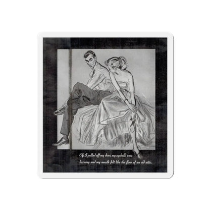 Mother In Law (2), Cosmopolitan, February 1954 (Magazine Illustration) Refrigerator Magnet 6 Inch - The Sticker Space