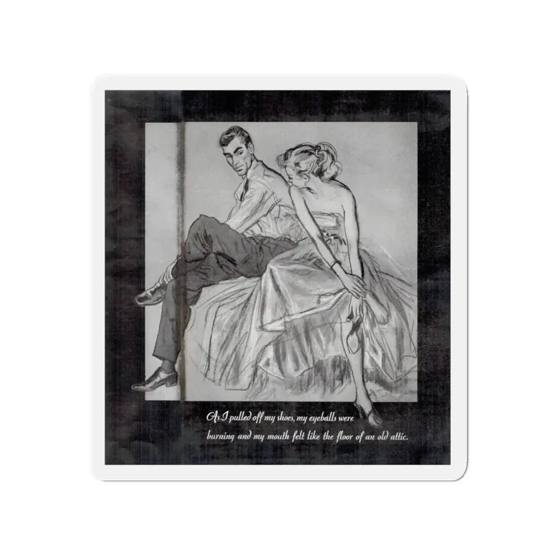 Mother In Law (2), Cosmopolitan, February 1954 (Magazine Illustration) Refrigerator Magnet - The Sticker Space