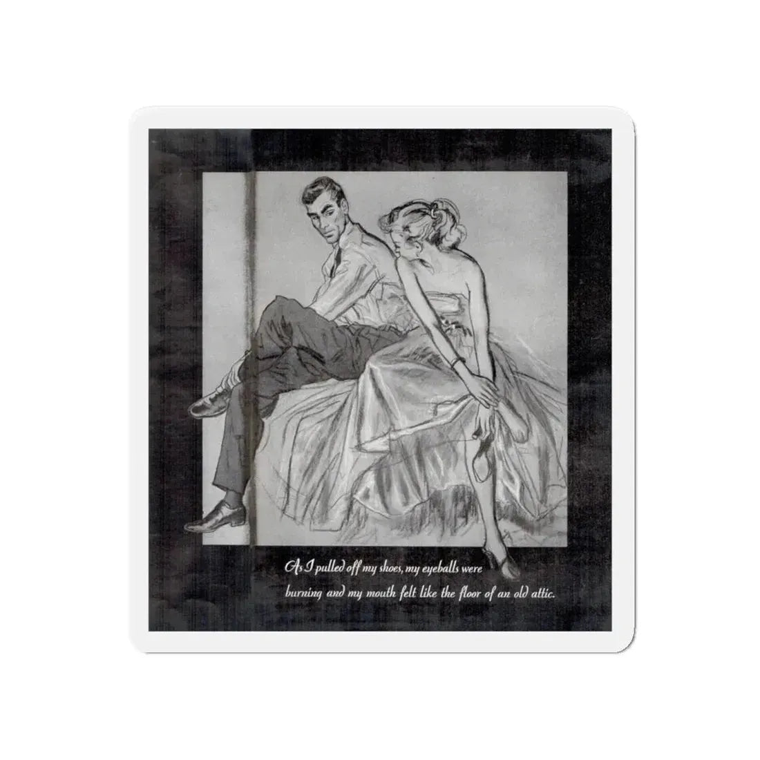 Mother In Law (2), Cosmopolitan, February 1954 (Magazine Illustration) Refrigerator Magnet - The Sticker Space