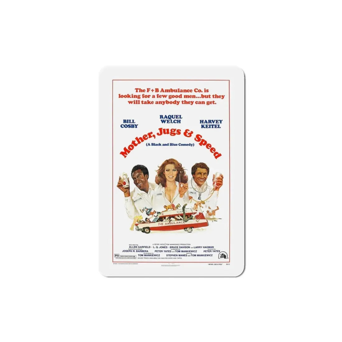 Mother Jugs & Speed 1976 2 Movie Poster Refrigerator Magnet - The Sticker Space