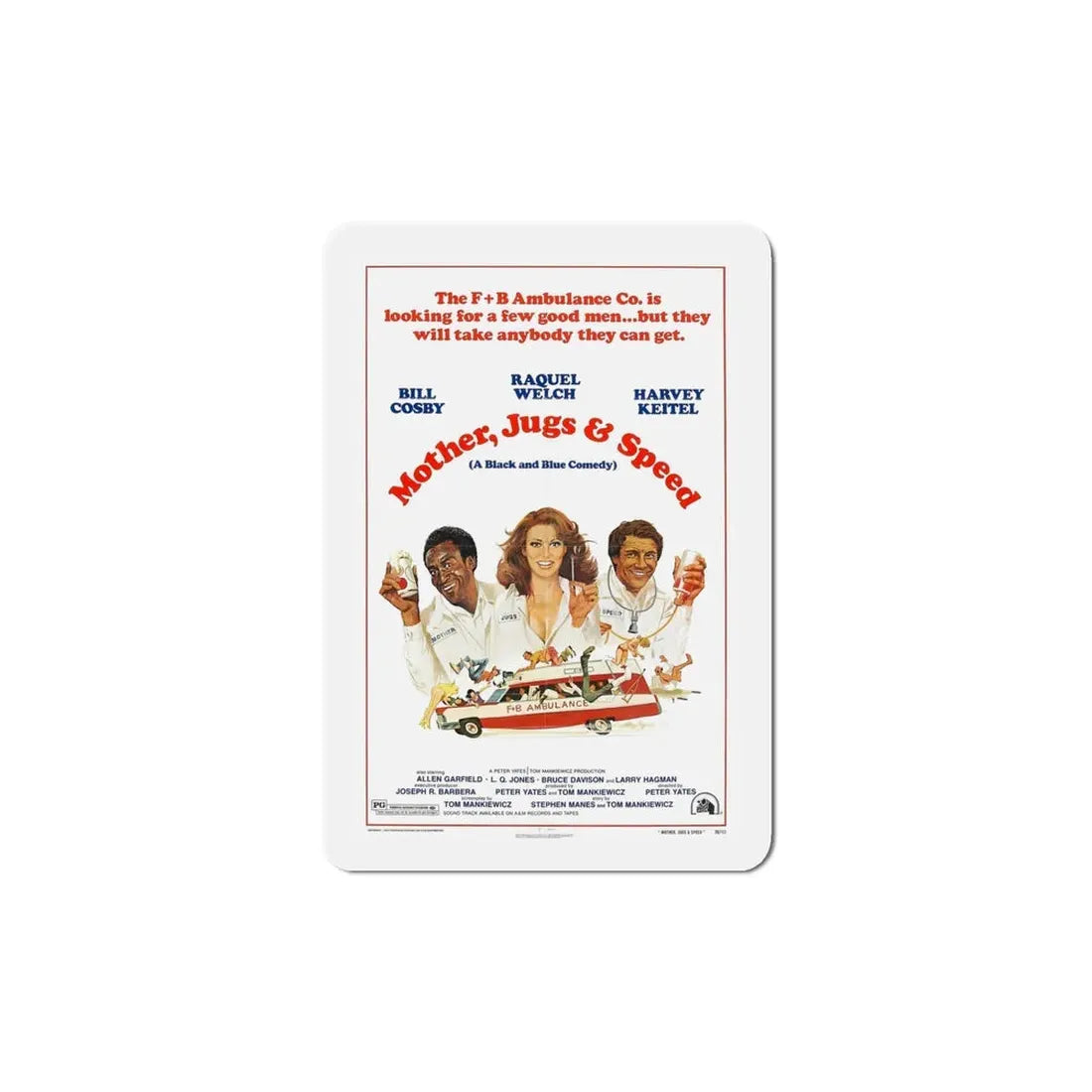 Mother Jugs & Speed 1976 2 Movie Poster Refrigerator Magnet - The Sticker Space