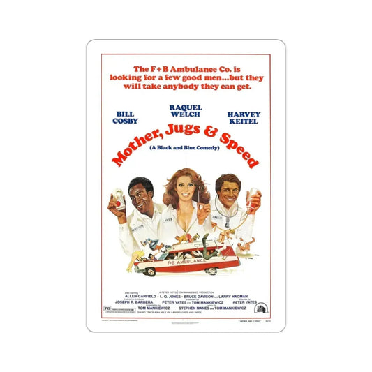 Mother Jugs & Speed 1976 2 Movie Poster STICKER Vinyl Die-Cut Decal 2 Inch - The Sticker Space