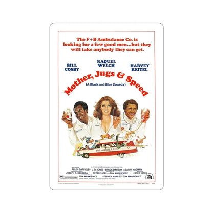 Mother Jugs & Speed 1976 2 Movie Poster STICKER Vinyl Die-Cut Decal 4 Inch - The Sticker Space