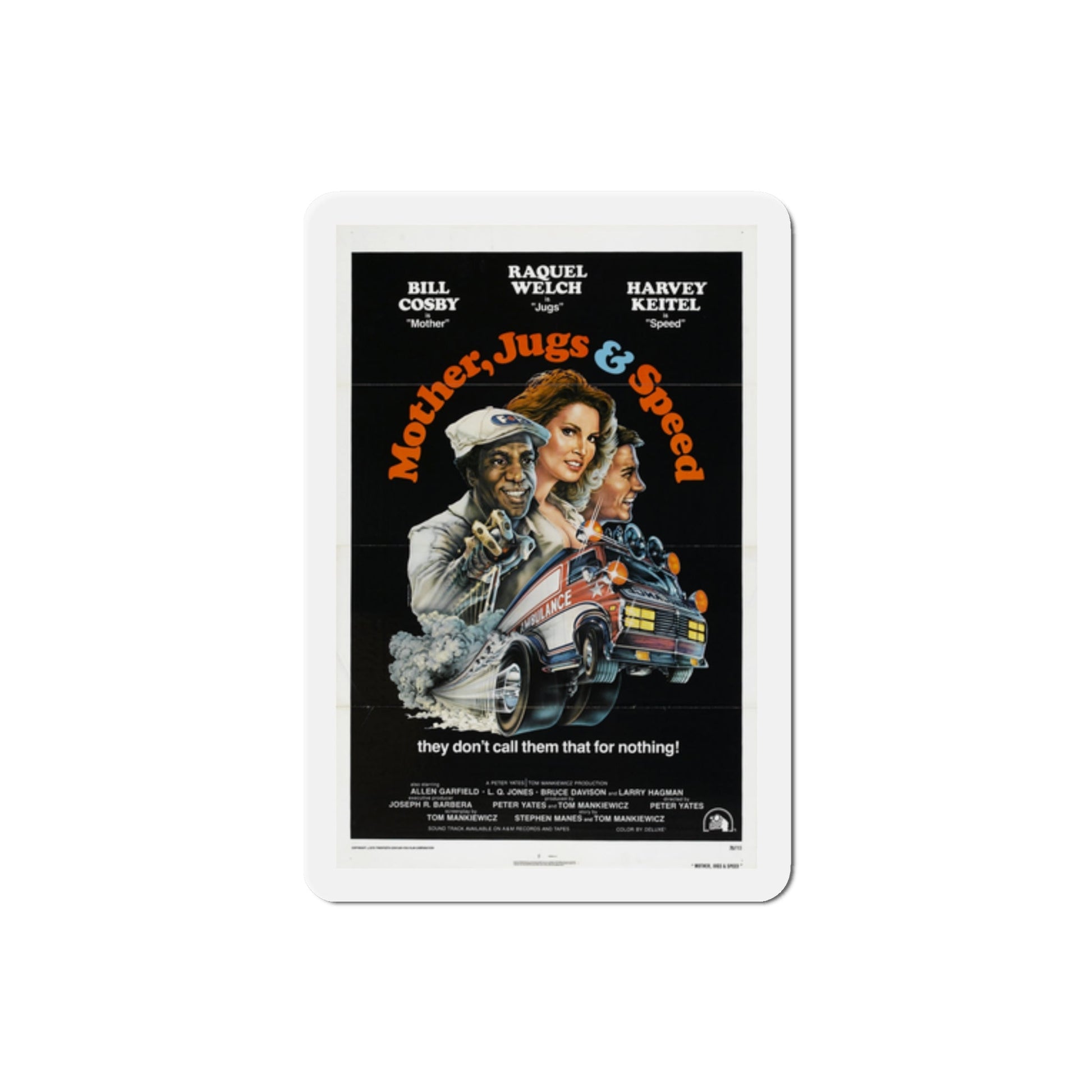 Mother Jugs & Speed 1976 Movie Poster Die-Cut Magnet-2 Inch-The Sticker Space