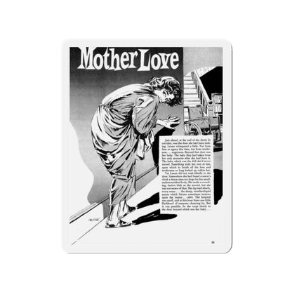 Mother Love, Terror Illustrated, April 1956 (Magazine Illustration) Refrigerator Magnet-2" x 2"-The Sticker Space