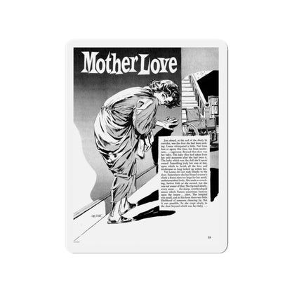 Mother Love, Terror Illustrated, April 1956 (Magazine Illustration) Refrigerator Magnet-3" x 3"-The Sticker Space