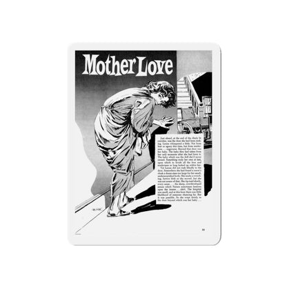 Mother Love, Terror Illustrated, April 1956 (Magazine Illustration) Refrigerator Magnet-5" x 5"-The Sticker Space