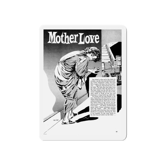 Mother Love, Terror Illustrated, April 1956 (Magazine Illustration) Refrigerator Magnet 6 Inch - The Sticker Space