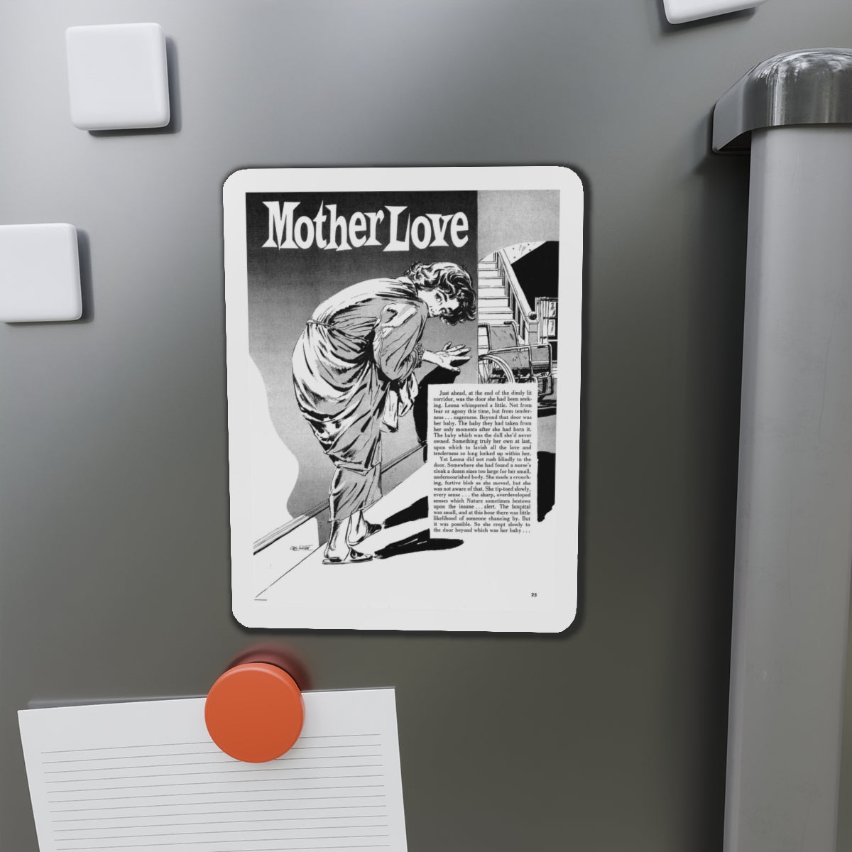 Mother Love, Terror Illustrated, April 1956 (Magazine Illustration) Refrigerator Magnet-The Sticker Space