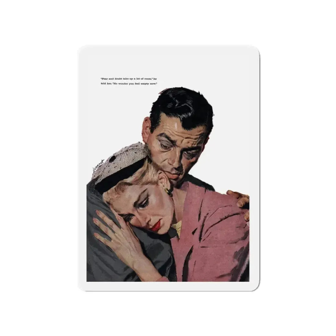 Mother of the Bride, Cosmopolitan, April 1957 (Magazine Illustration) Refrigerator Magnet - The Sticker Space