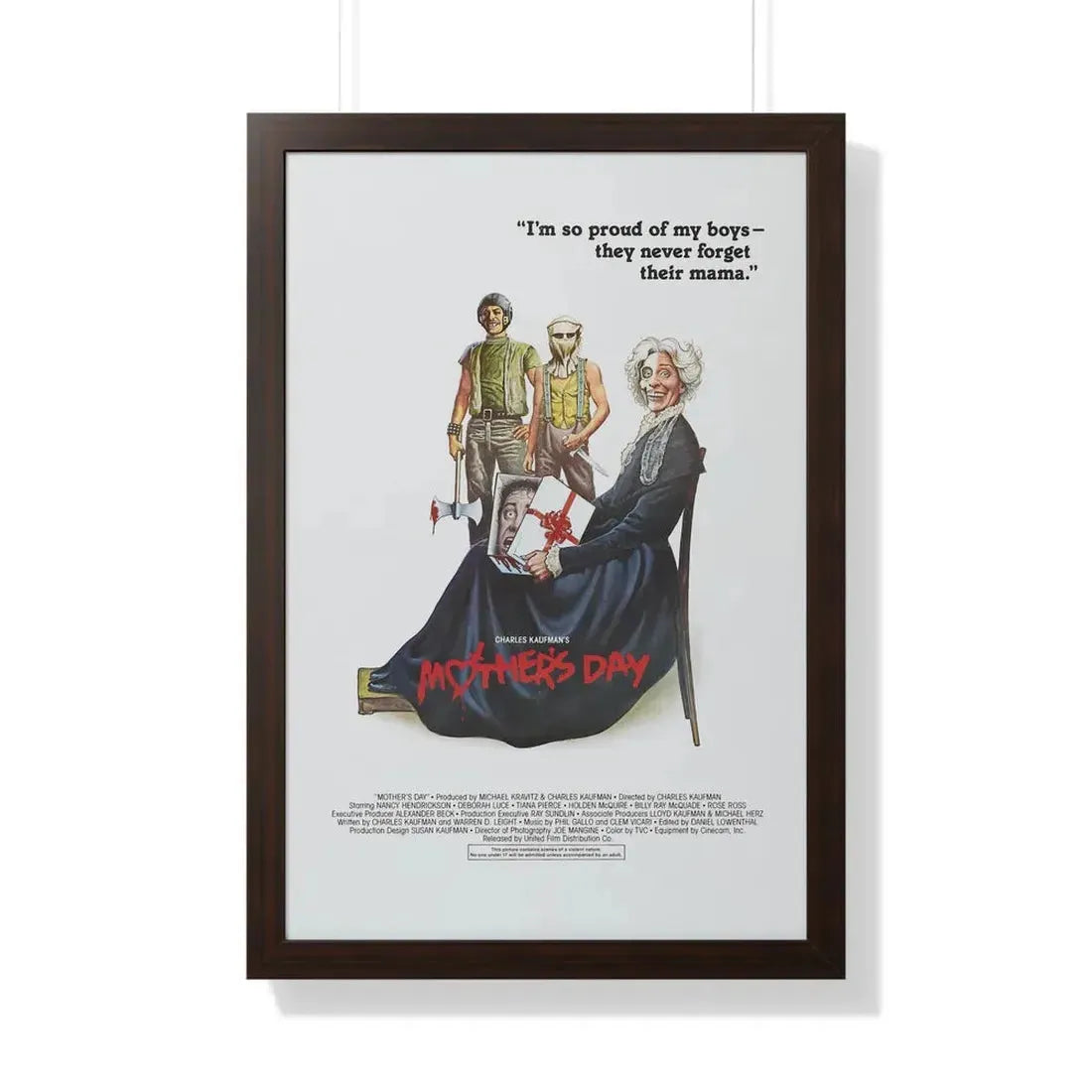 MOTHER'S DAY 1980 - Framed Movie Poster - The Sticker Space