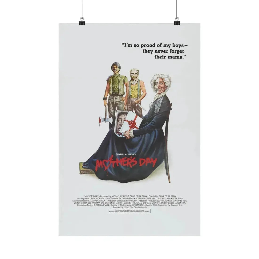 MOTHER'S DAY 1980 - Paper Movie Poster 16″ x 24″ Matte - The Sticker Space