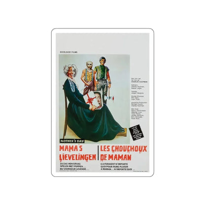 MOTHER'S DAY (BELGIAN) 1980 Movie Poster STICKER Vinyl Die-Cut Decal - The Sticker Space