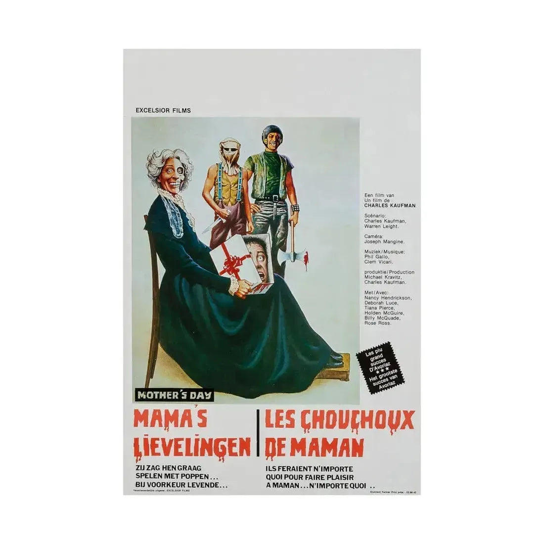 MOTHER'S DAY (BELGIAN) 1980 - Paper Movie Poster - The Sticker Space
