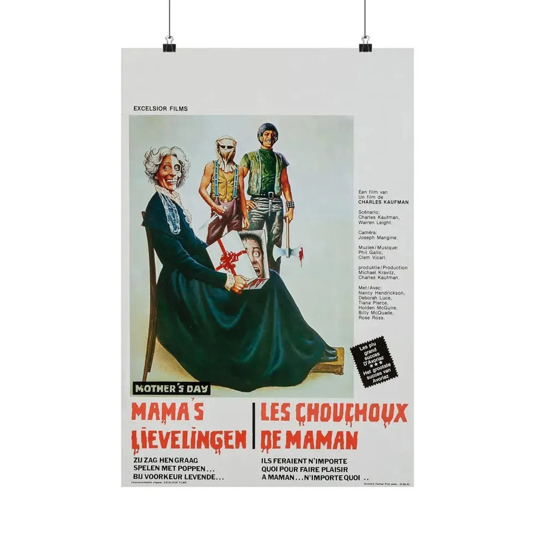 MOTHER'S DAY (BELGIAN) 1980 - Paper Movie Poster - The Sticker Space