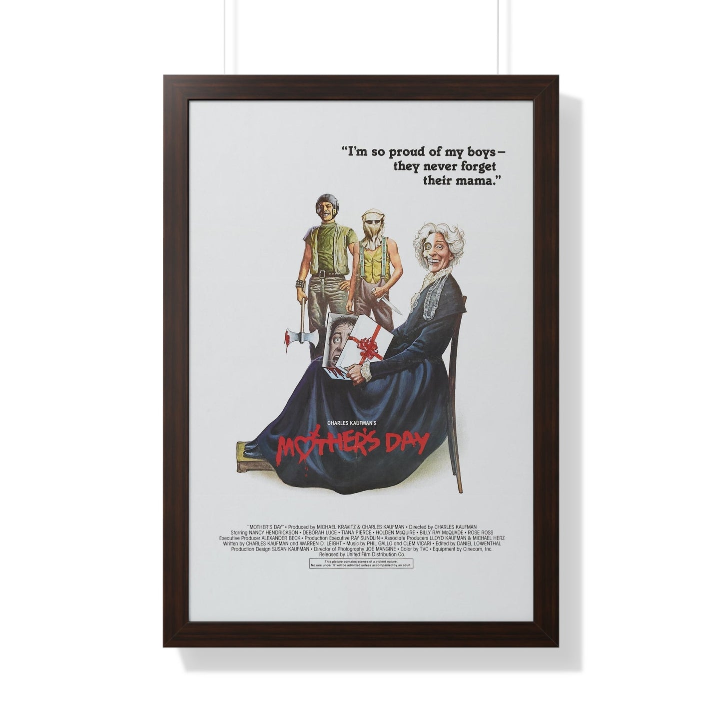 MOTHER'S DAY 1980 - Framed Movie Poster-20" x 30"-The Sticker Space