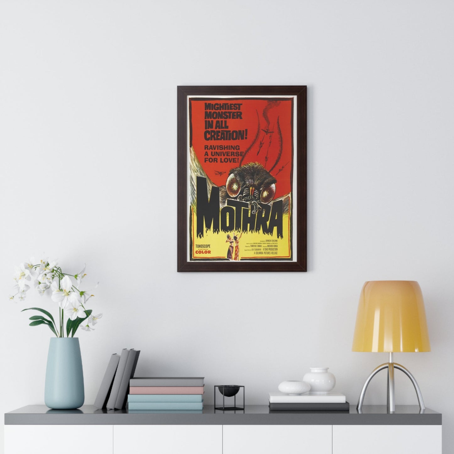 MOTHRA 1961 - Framed Movie Poster-The Sticker Space