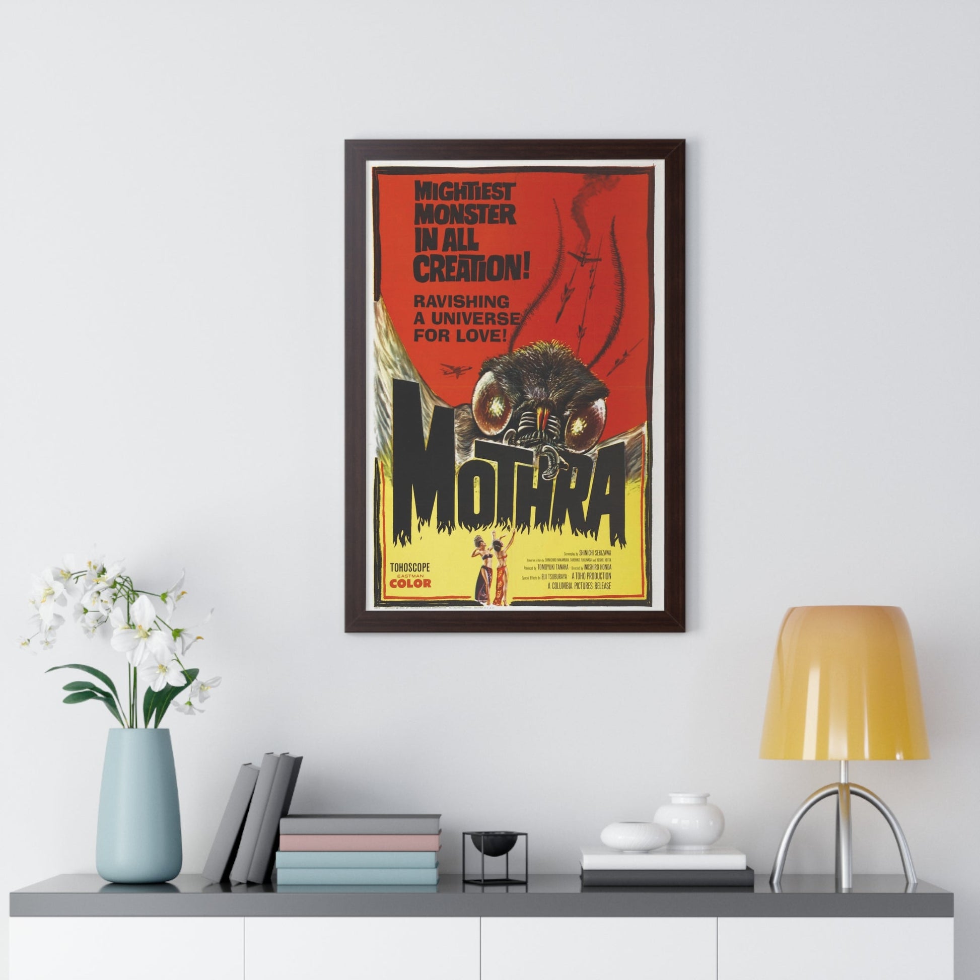 MOTHRA 1961 - Framed Movie Poster-The Sticker Space