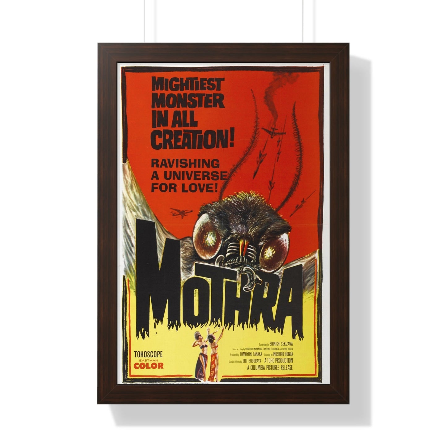 MOTHRA 1961 - Framed Movie Poster-16″ x 24″-The Sticker Space