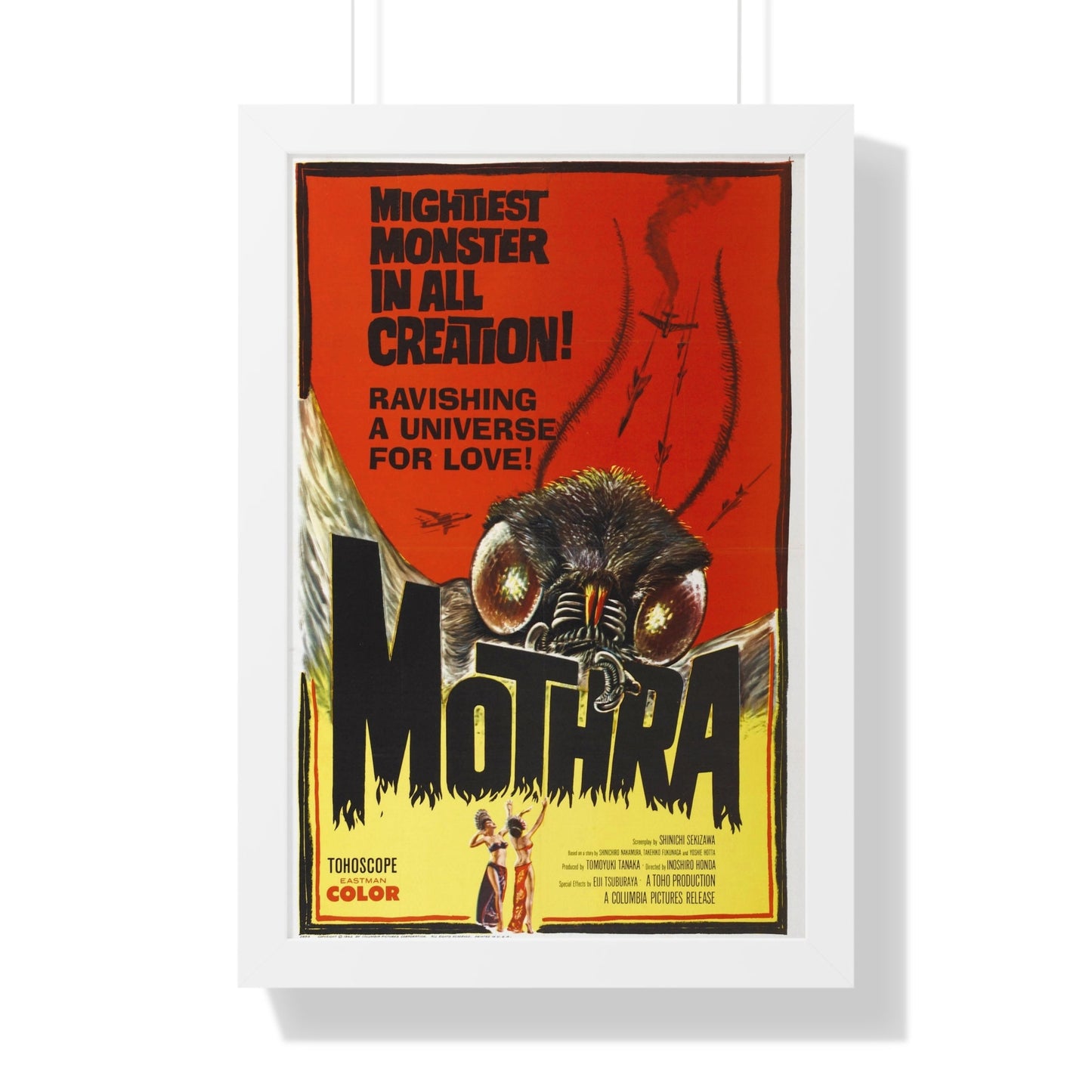 MOTHRA 1961 - Framed Movie Poster-16″ x 24″-The Sticker Space