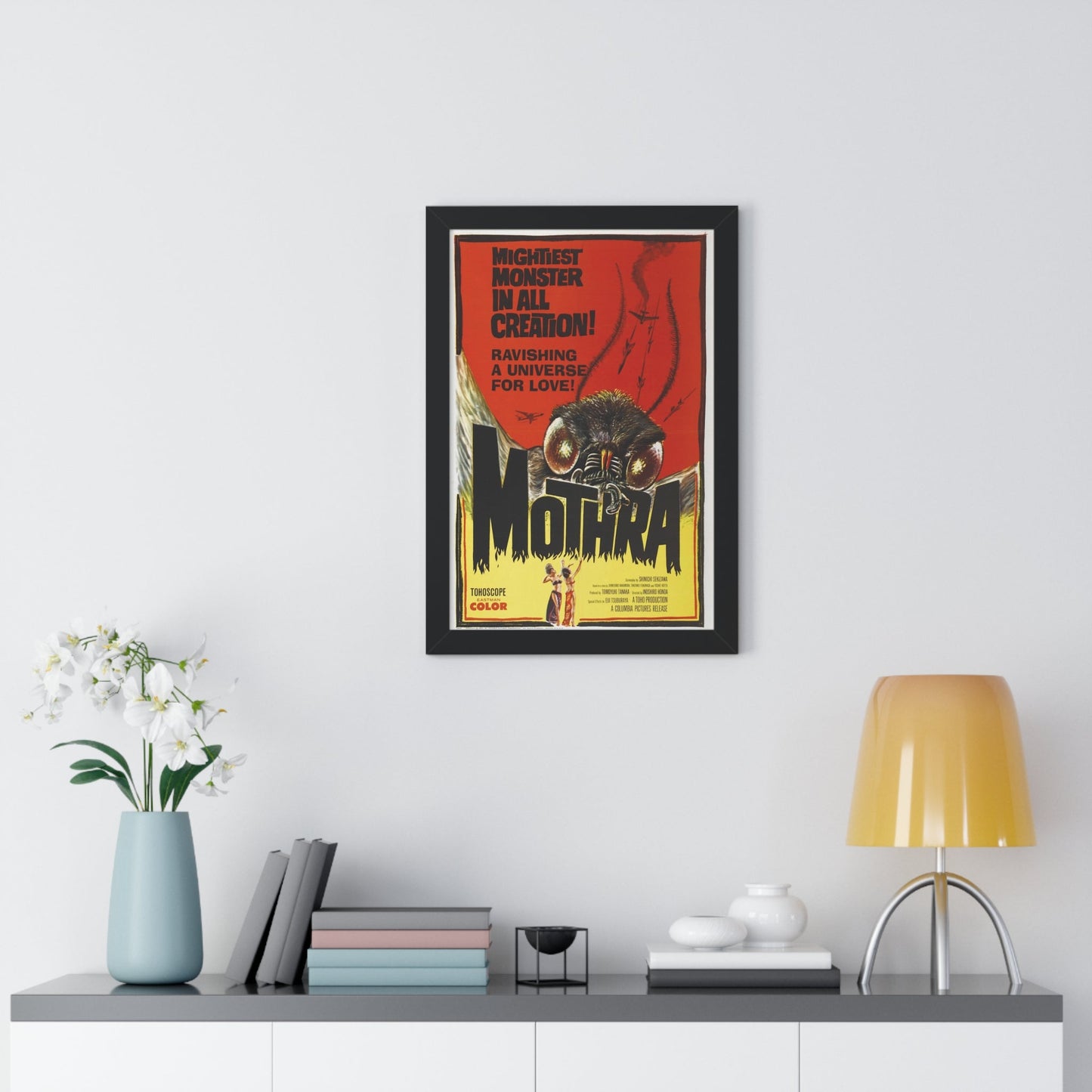 MOTHRA 1961 - Framed Movie Poster-The Sticker Space