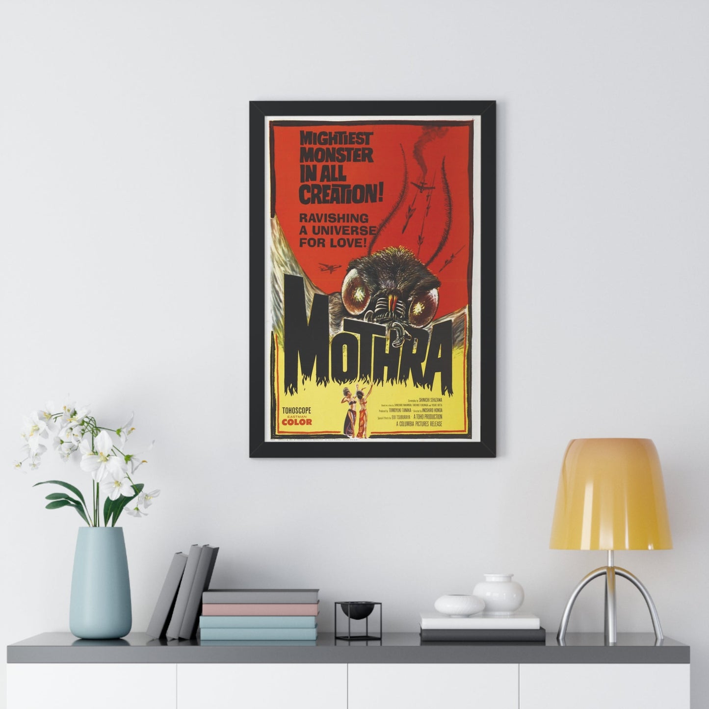 MOTHRA 1961 - Framed Movie Poster-The Sticker Space