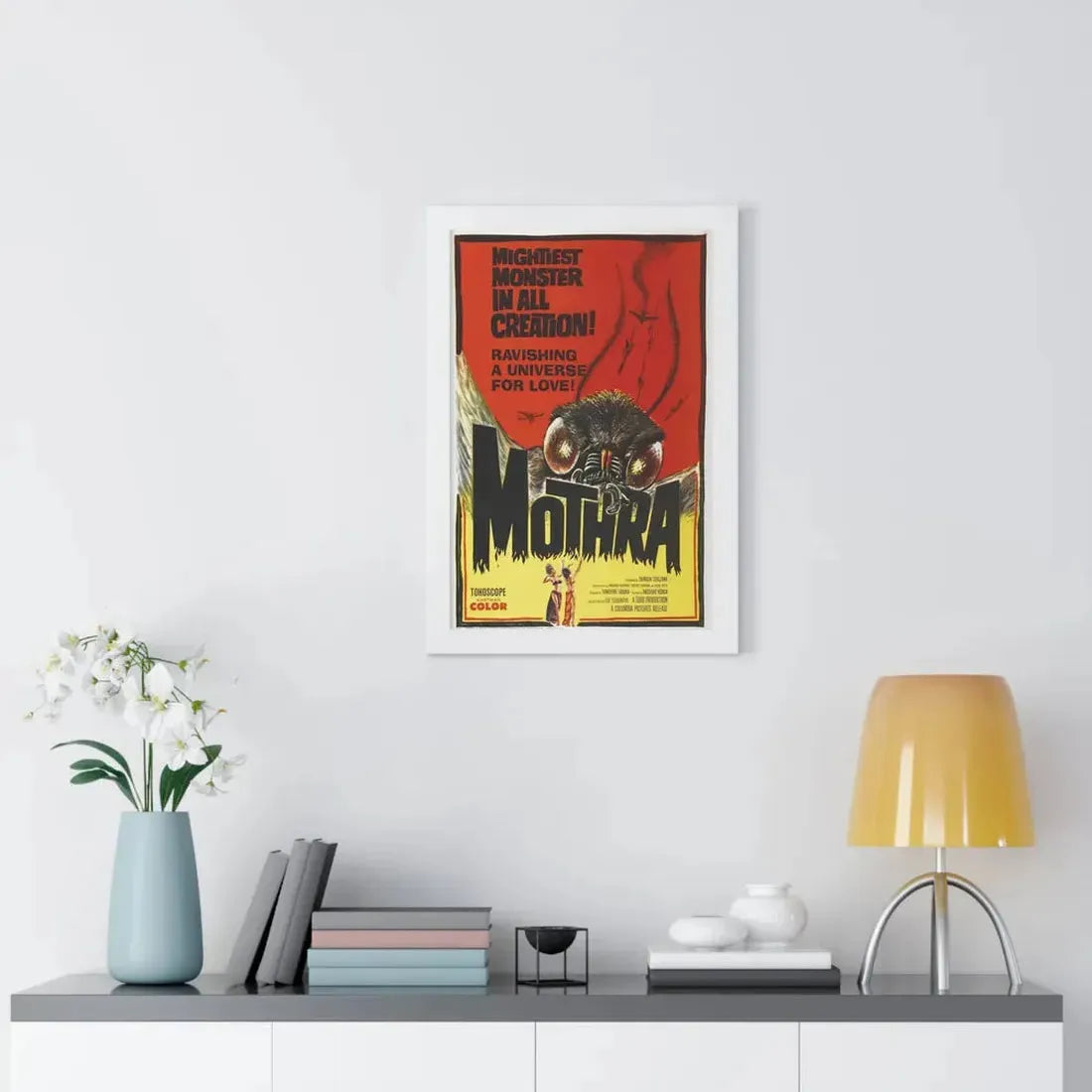 MOTHRA 1961 - Framed Movie Poster - The Sticker Space