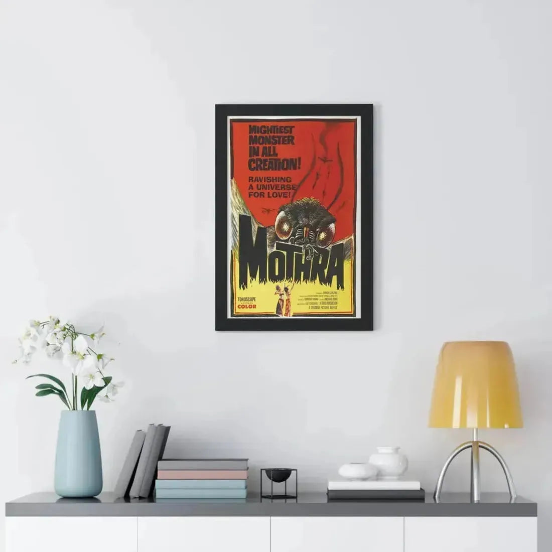MOTHRA 1961 - Framed Movie Poster - The Sticker Space