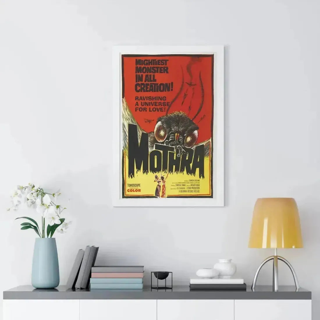 MOTHRA 1961 - Framed Movie Poster - The Sticker Space
