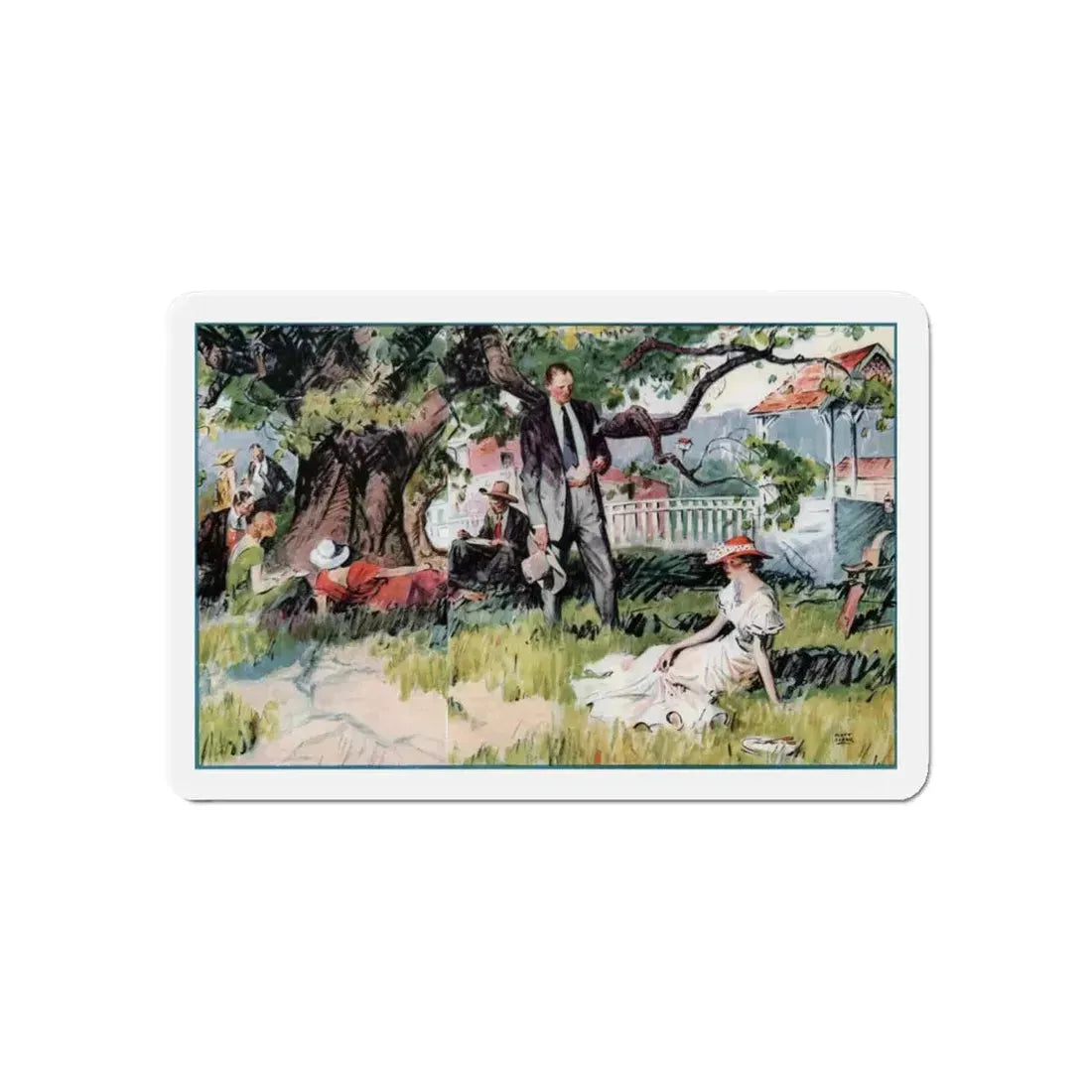 Motives of an Overload (2), The American Magazine, January 1934 (Magazine Illustration) Refrigerator Magnet - The Sticker Space