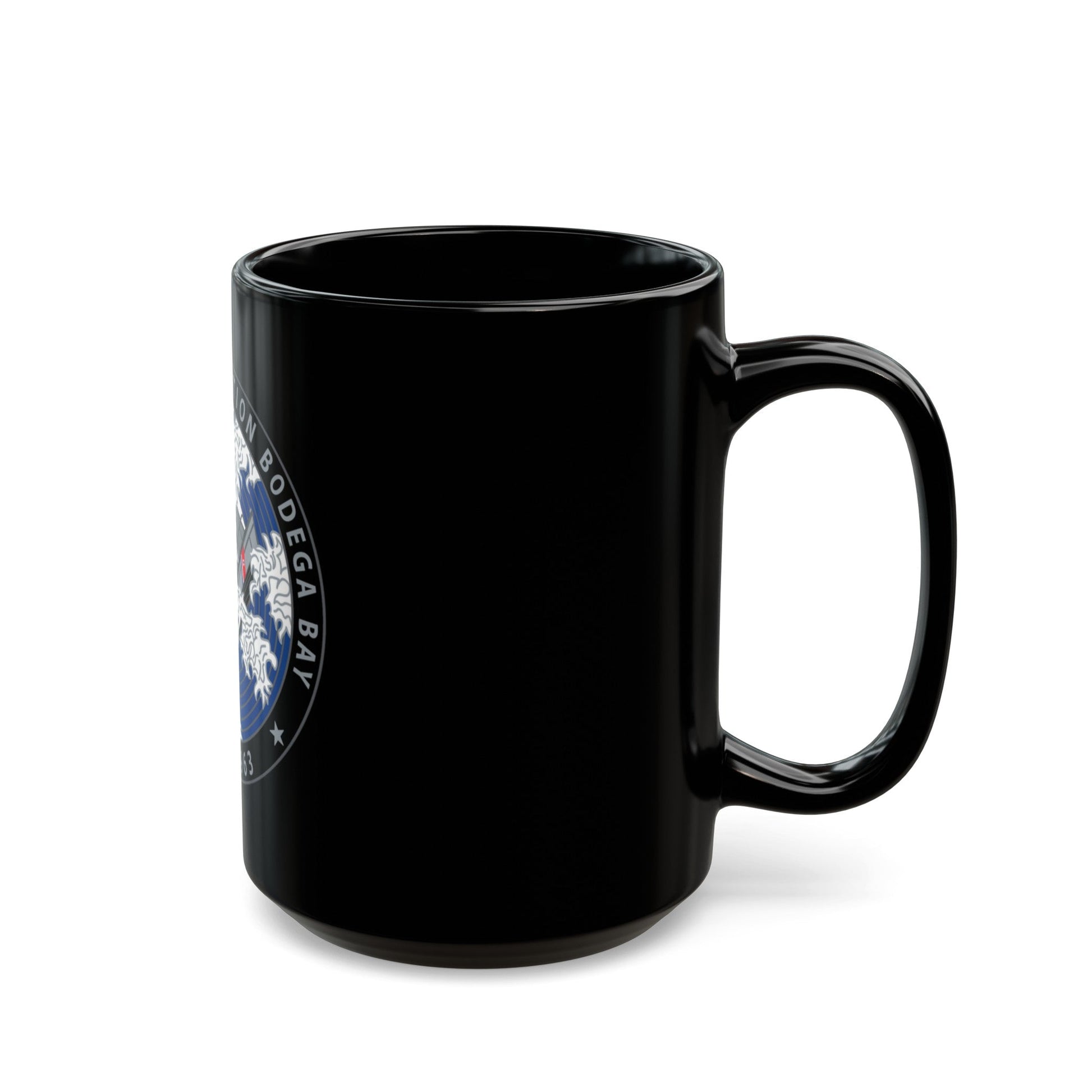 Motor Life Station Bodega Bay (U.S. Coast Guard) Black Coffee Mug-The Sticker Space