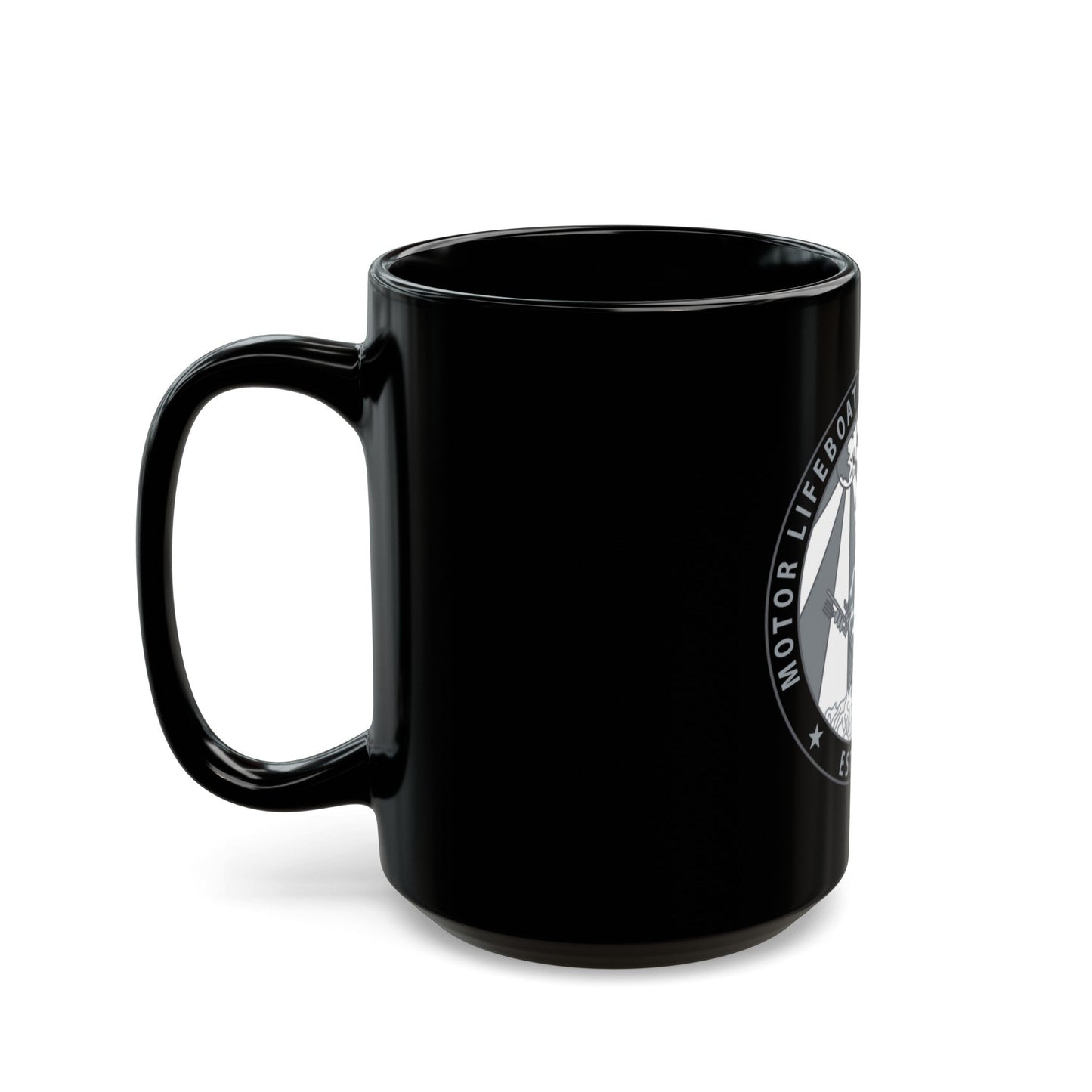 Motor Life Station Bodega Bay (U.S. Coast Guard) Black Coffee Mug-The Sticker Space